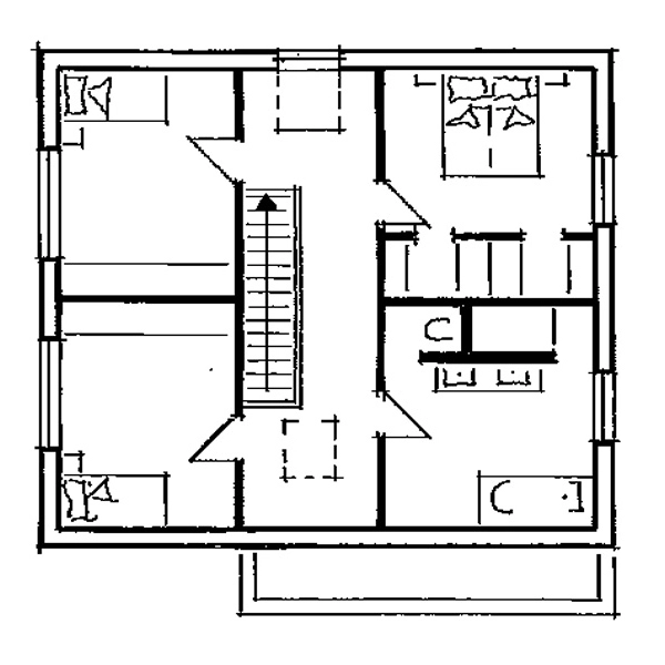 Haus R-S Grundriss Obergeschoss