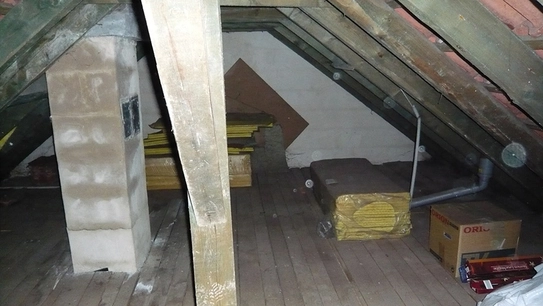 Modernisierung Haus G Dachstuhl vorher
